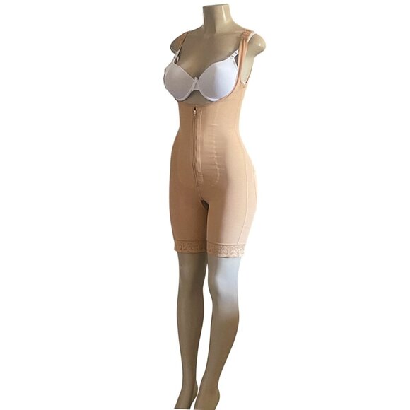 Underbust Front Zipper Post Surgery Tummy Control Fajas Colombianas Shapewear - Picture 2 of 11